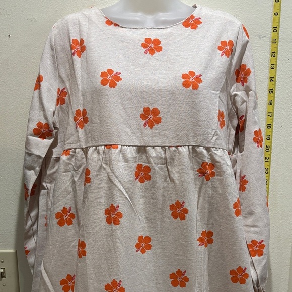 Floral Orange women's Dress - Picture 1 of 6